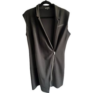 Express Mini Black Blazer Zipper Dress Size L Taylor Swift Reputation Era 🐍